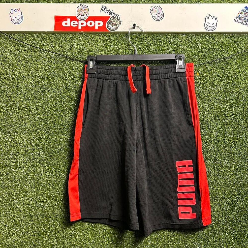 Puma Black and Grey Shorts